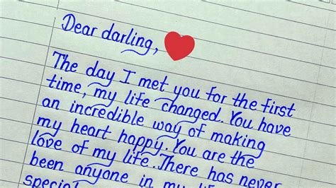 Heart touching love letter || How to write impressive love letter in ...