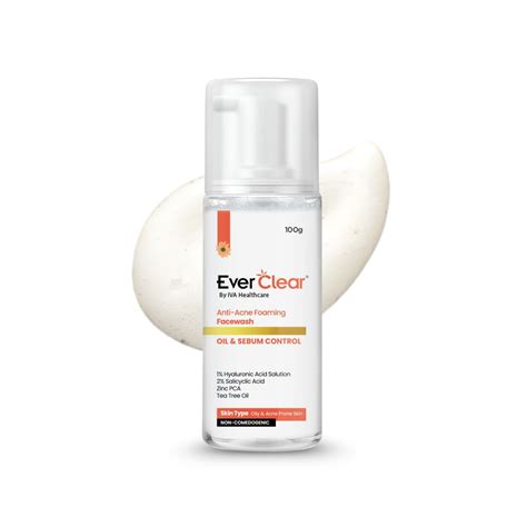 Everclear Anti Acne Foaming Face Wash - 100g – Iva Healthcare pvt ltd