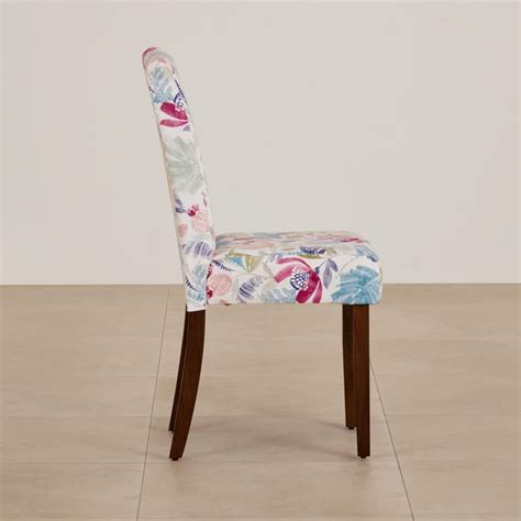 Buy Nirvana Indus Set of 2 Velvet Dining Chairs - White and Dark Brown ...