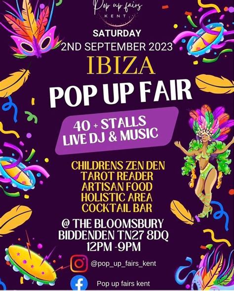 Ibiza Pop Up Fair , Bloomsburys Biddenden, Ashford, 2 September 2023 ...