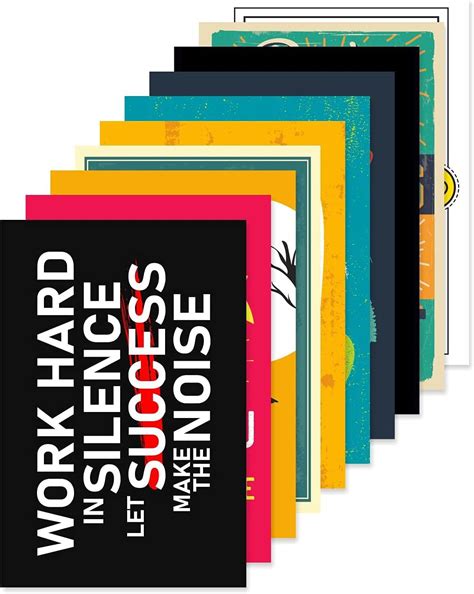 PAPER PLANE DESIGN Positive Quotes and Motivational Office Posters ...