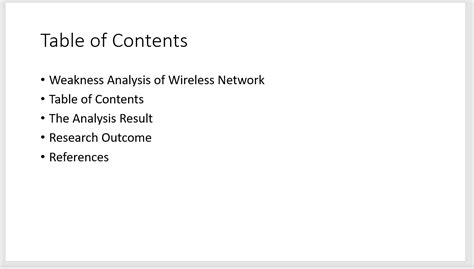 How to Create Table of Contents in PowerPoint 的图像结果