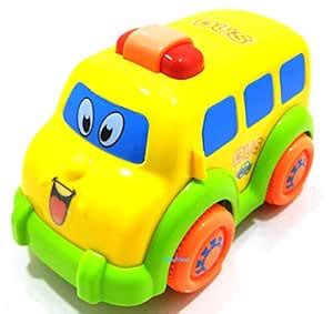 FunBlast Funny Bus Toy - Bus for Kids with Sound and Light 360 Degree ...