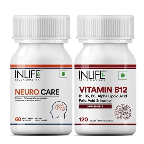 Inlife Neuro Care Supplement with Ashwagandha, Atmagupta, Green Tea ...