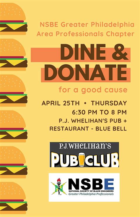 NSBE Philadelphia Playoff Watch Party Fundraiser, P.J. Whelihan's Pub ...