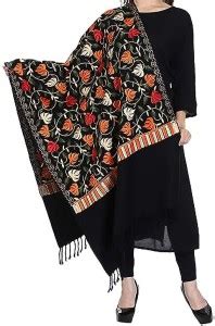 okko Cashmere Embroidered Women Shawl - Buy okko Cashmere Embroidered ...