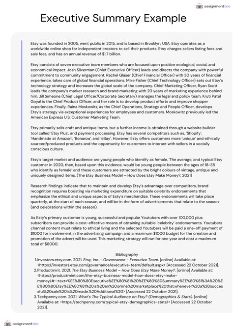 Executive Summary Assignment Example 的图像结果