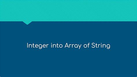 Image result for Array/String Integer