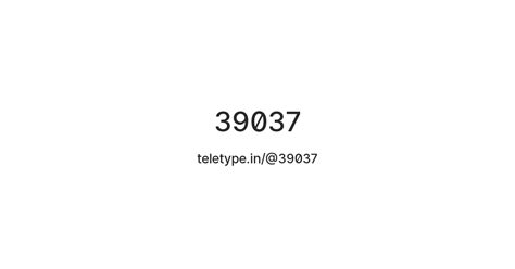 39037 — Teletype
