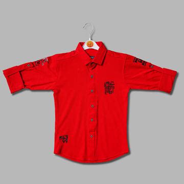 Buy Green & Red Printed Shirt for Boys – Mumkins