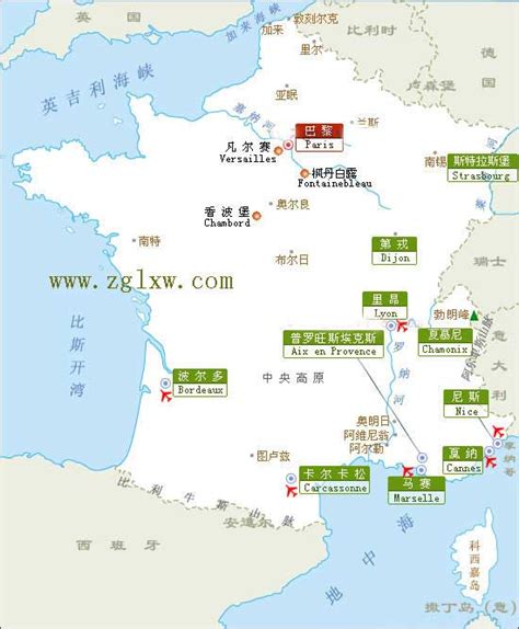 法国地图 高清版-北京中国国旅