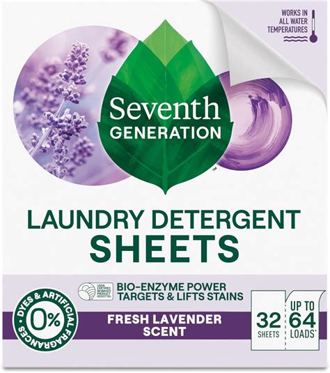 Amazon.com: Seventh Generation Laundry Detergent Sheets, Up to 64 Loads ...