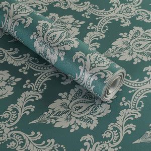NuWallpaper 250 cm Retro Damask Peel and Stick Wallpaper Revamp ...