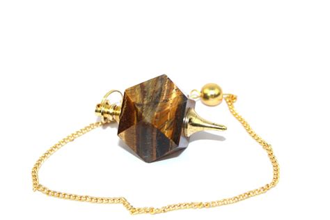 Jet Tiger Eye Hexagon Pendulum Reiki Dowsing Detect Body Chakra ...