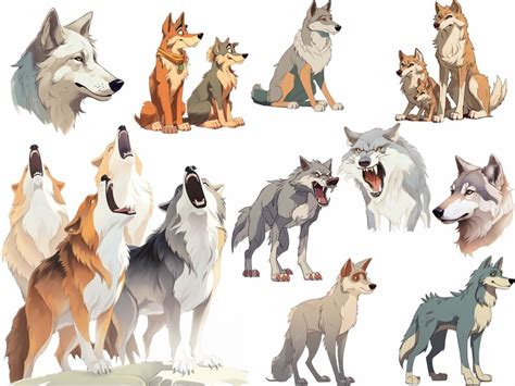 Image result for Cartoon Wolves