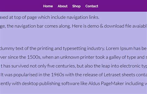 Image result for Sticky Header CSS