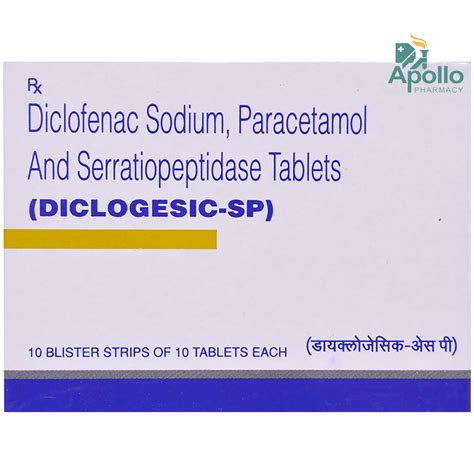 DICLOGESIC SP TABLET Price, Uses, Side Effects, Composition - Apollo ...