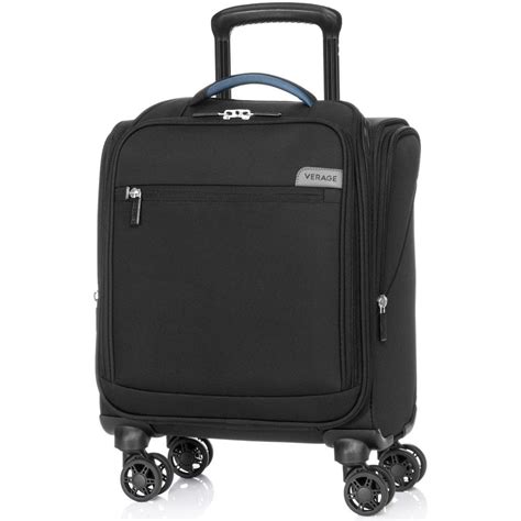 Buy 14 in. Black Spinner Carry On Underseat Luggage with USB Port ...
