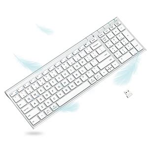 Amazon.in: Buy iClever Wireless Keyboard With Number Pad,Rechargeable ...