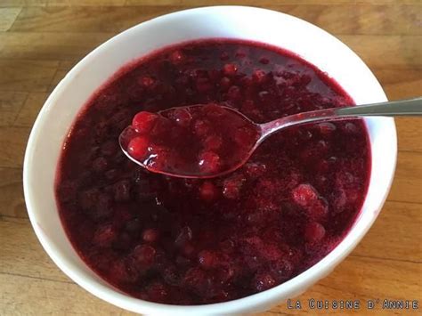 sauce airelles pour magret