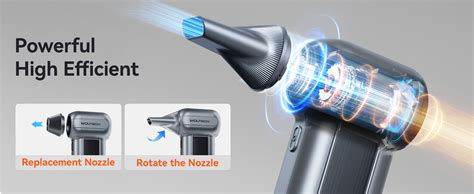 WOLFBOX MF100 Electric Air Duster - 150,000 RPM Rechargeable Cordless ...