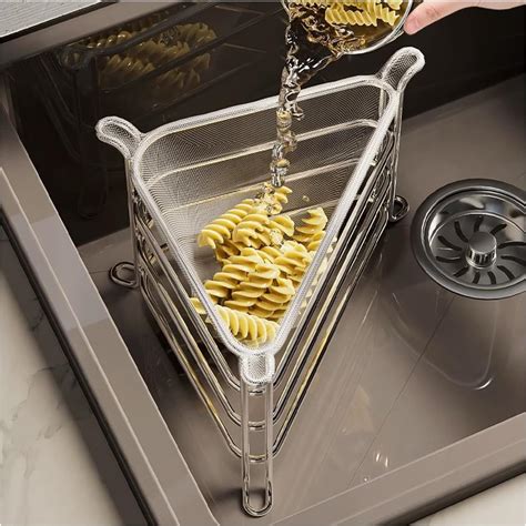 Amazon.com: Kitchen Sink Hanging Strainer with 100 Sink Strainer Net ...