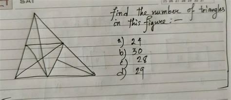 Find the number of triangles. - Brainly.in
