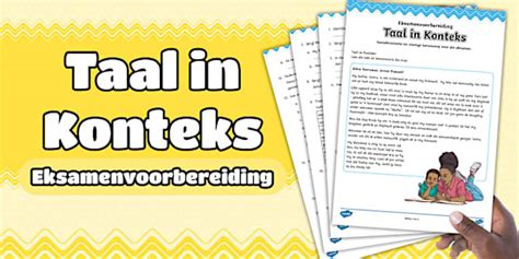 Graad 5 Afrikaans HT kwartaal 4 - Eksamen Voorbereiding Taal in Konteks ...