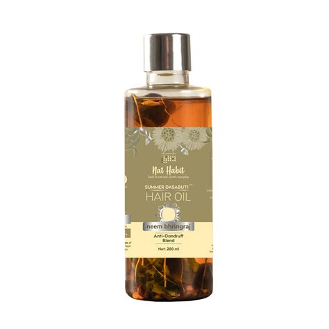 Buy Nat Habit Neem Bhringraj Tea Tree Anti Dandruff Hair Treatment ...