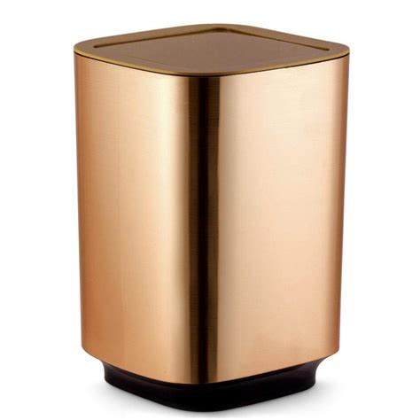 Freelance Windsor Polystyrene Dustbin for Home, Copper 5L - Swing Lid ...