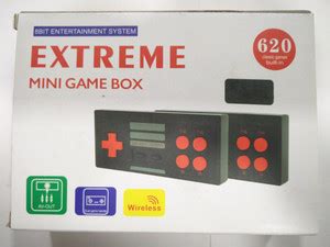 BVG Extreme Mini Wireless Game Box 8 Bit TV Video Game - BUILT-IN 620 ...