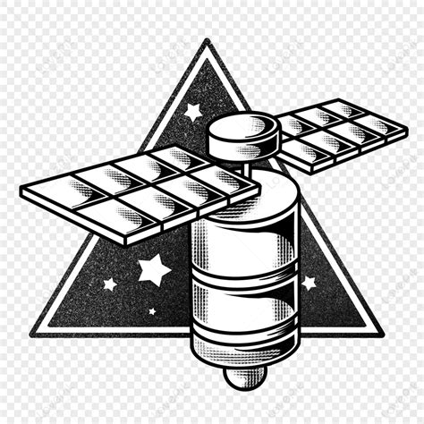 Space Series Retro Satellite Stickers,sign,planet,earth PNG Transparent ...