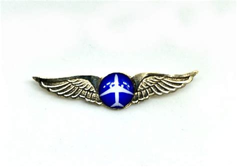 Pilot18 Blue Aircraft Silver Premium Uniform Wings Electro-Plated Badge ...