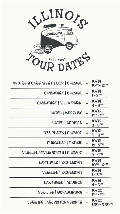 Illinois Tour Dates — Dablicator™ Oil Applicator