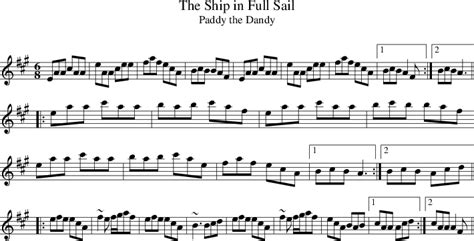 Paddy the Dandy on folk tune finder