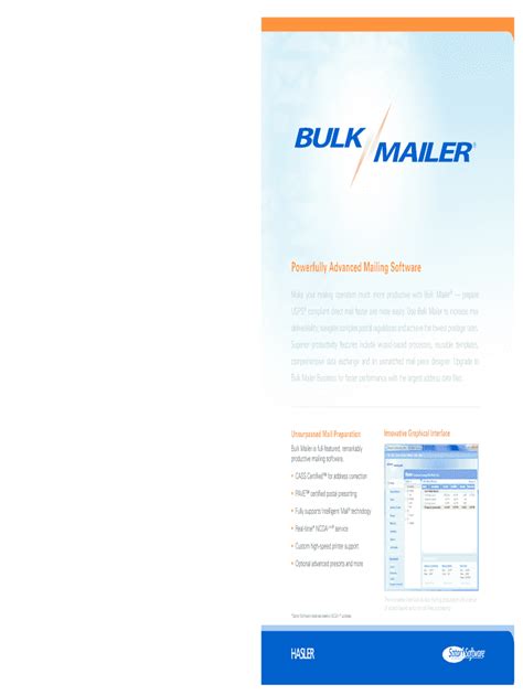 Fillable Online Powerfully Advanced Mailing Software - Priority Neopost ...