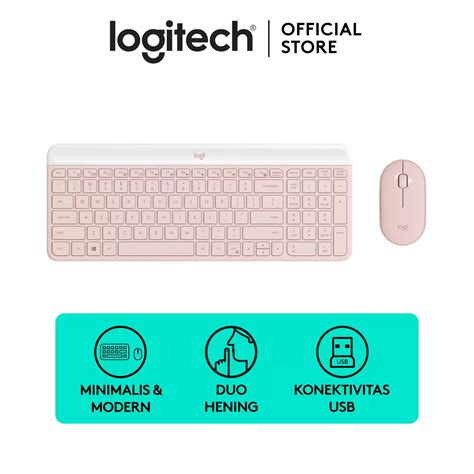 Jual Logitech Logitech MK470 Combo Keyboard dan Mouse Wireless Slim ...