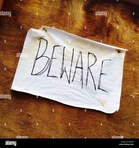 Image result for Beware Notices Sample