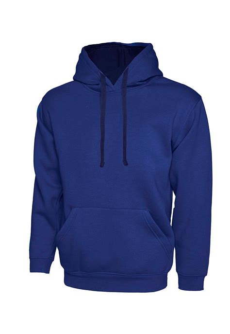 Contrast Hooded Sweatshirt - The Work Uniform Company