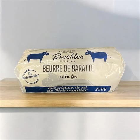 Beurre en baratte - rouleau de 250g - sel de Noirmoutier – jm monterroir