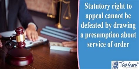 Statutory right to appeal cannot be defeated by drawing a presumption ...