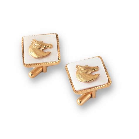 Square Horse Gold Plated Cufflink – JRT Handicrafts