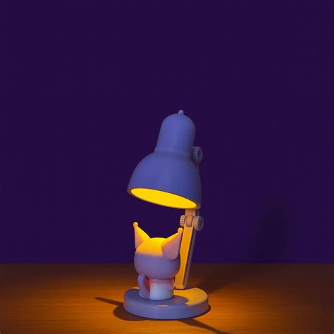 Cute Cartoon LED Desk Lamp with Night Light, Adjustable Study Lamp for