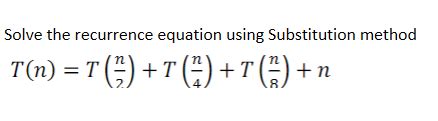 Substitution Method Recurrence 的图像结果