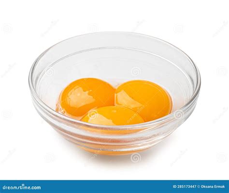 Egg Yolks in Bowl, Fresh Chicken Egg Yolk Separated from Whites for ...