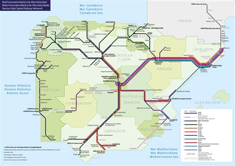 [OC] Updated Iberian High Speed Rail Network (draft) : r/TransitDiagrams