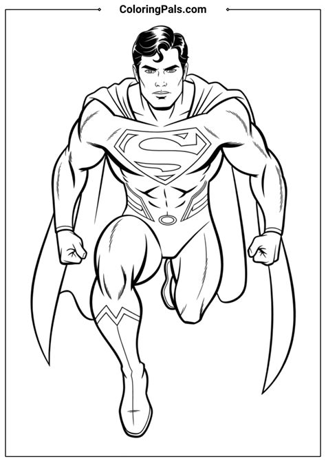 50+ Free Printable Superman Coloring Pages - Kids & Adults