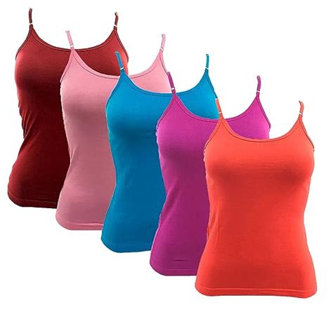 Buy Elk Women's Ladies Adjustable Strap Slip Camisole Spaghetti Top ...