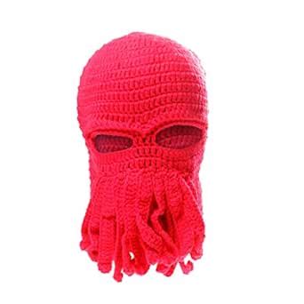 Buy Phenovo Tentacle Octopus Knit Beanie Hats Wind Ski Mask Cosplay ...