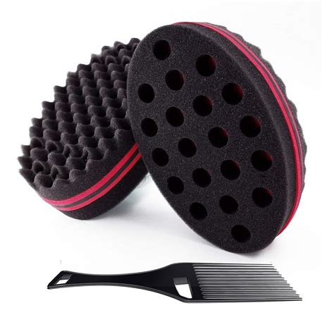 Curl Brush Sponge for Hair,Twist Sponges for Black Men and Women,big ...